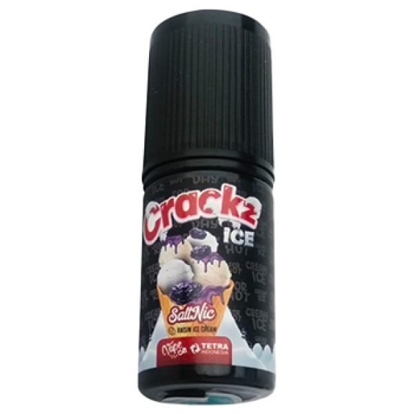 Crackz Ice V2 Raisin Ice Cream Salt Nic by Tetra x VON