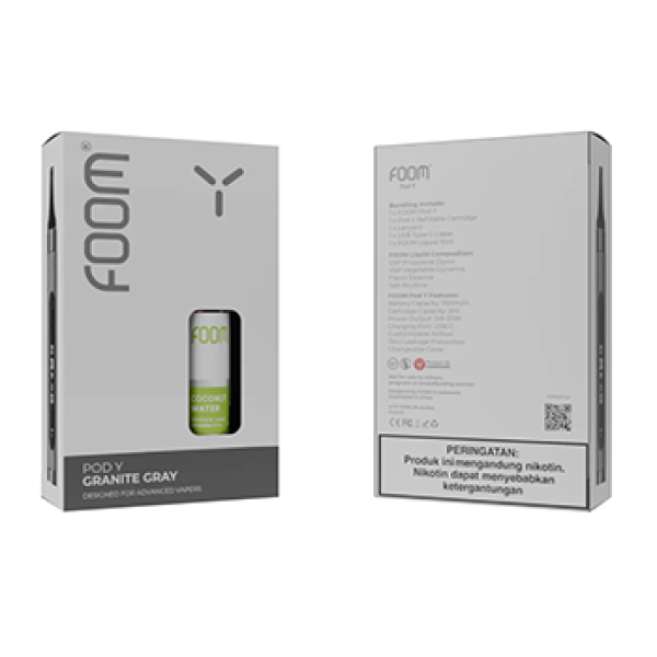 Foom Y Granite Gray + Foom Salt Nic 15ML by Foom Lab