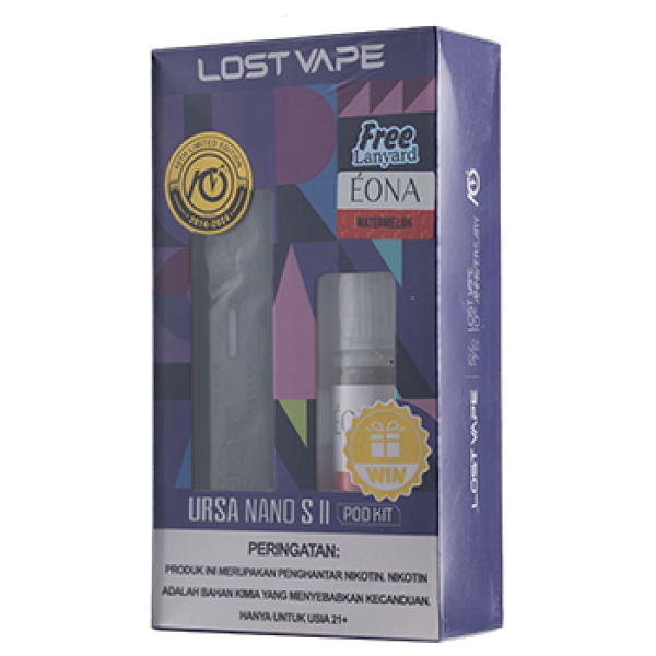 Ursa Nano S2 Black Thorns Pod Kit + Eona Salt Nic 15ML by Lost Vape