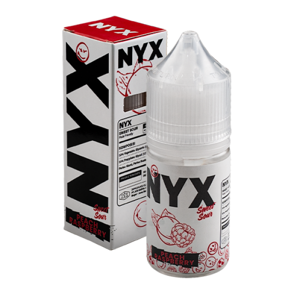 NYX PODS FRIENDLY SWEET SOUR SERIES PEACH RAPSBERRY 30ML/14MG