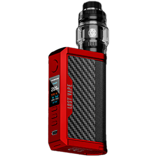 Lost Vape Centaurus Q200 Kit Matte Red Carbon Fiber