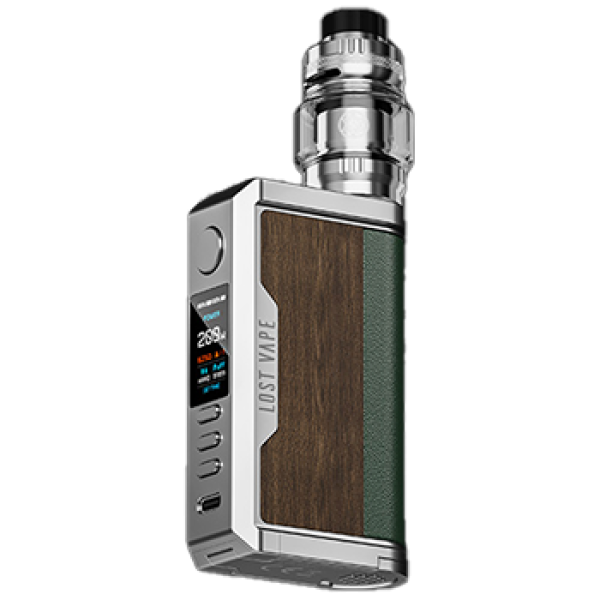 Lost Vape Centaurus Q200 Kit Matte SS Teak Wood