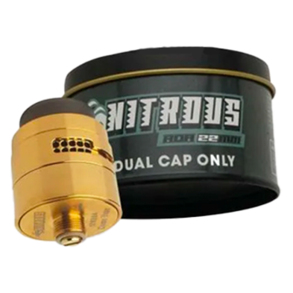 Nitrous Dual Cap Only RDA 22MM Gold