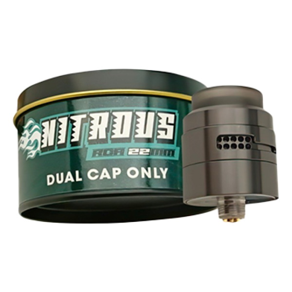 Nitrous Dual Cap Only RDA 22MM Gunmetal