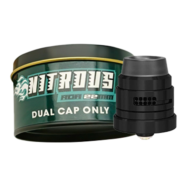 Nitrous Dual Cap Only RDA 22MM Matte Black