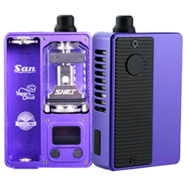 San Aio Satin Purple 80W Europa Series AIO Boro Kit Device by VaperzCloud x Gerobak