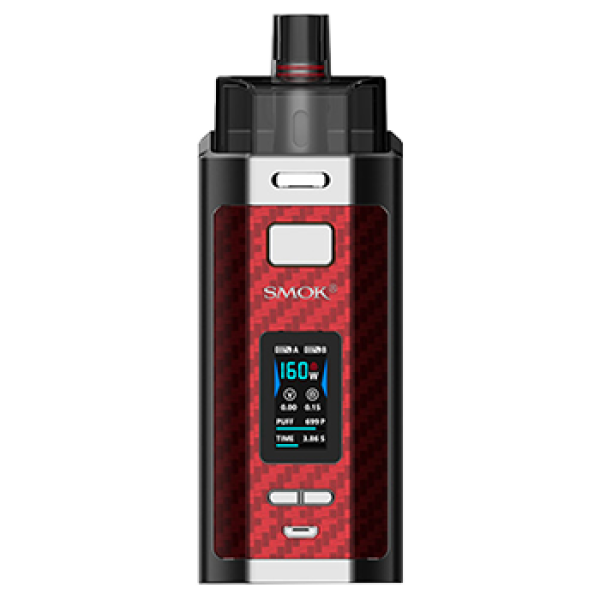 Smok RPM160 Red Carbon Fiber Kit Dual 18650 Battery by Smok