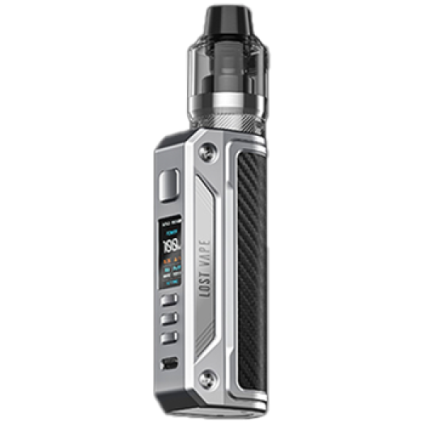 Thelema Solo 100W MOD Silver Carbon Fiber By Lost Vape