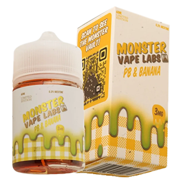 Monster Vape Labs PB Banana 60ML by Jam Monter