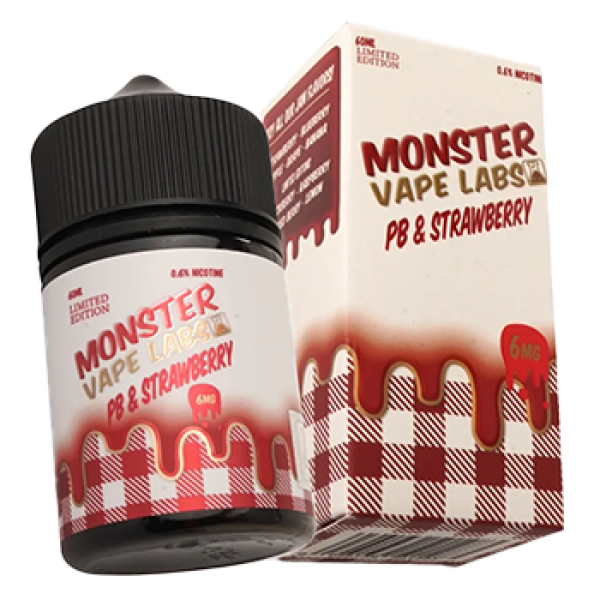 Monster Vape Labs PB Strawberry 60ML by Jam Monter