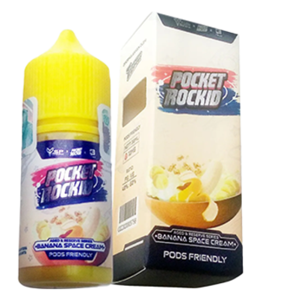 Pocket Rockid Banana Space Cream Pods Friendly 30ML by Tigac x VSP