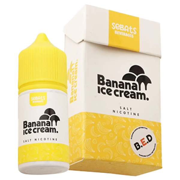 Sebats Banana Ice Cream Salt Nic 30ML by BED x GOW