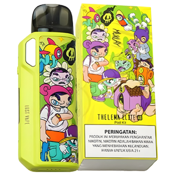 Thelema Elite 40 Special Muklay Edition Aurora Neon Pod Kit by Lost Vape x PAN
