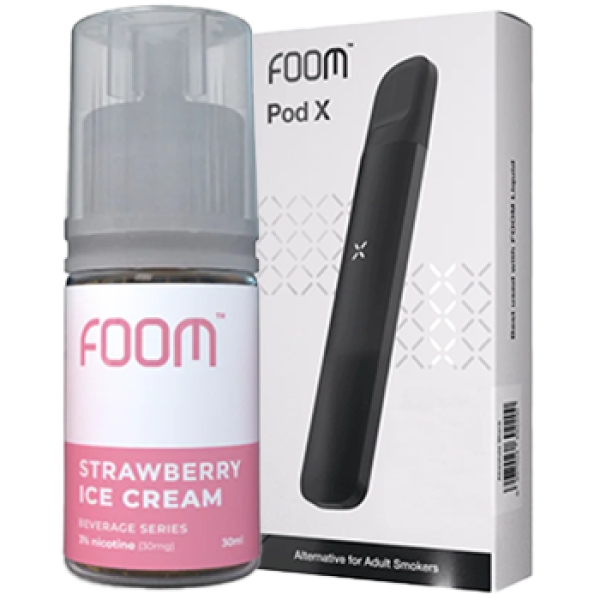 Foom X Absolute Black + Foom Strawberry Ice Cream 15ML by Foom Lab