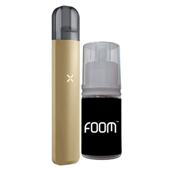 Foom X Absolute Brilliant Gold Bundling Liquid 580mAh Pod Kit by Foom Lab