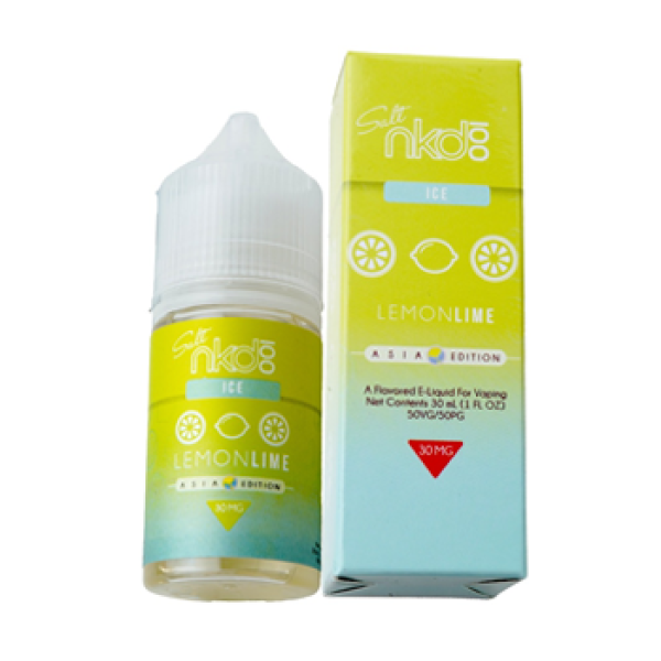 Naked 100 Lemon Lime ICE Salt Nic 30ML By Naked USA x JVS Distribution
