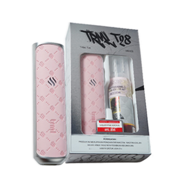 TRML T28 Soft Pink Bundling Pod Kit + Liquid Salt Nic 15ML by trml